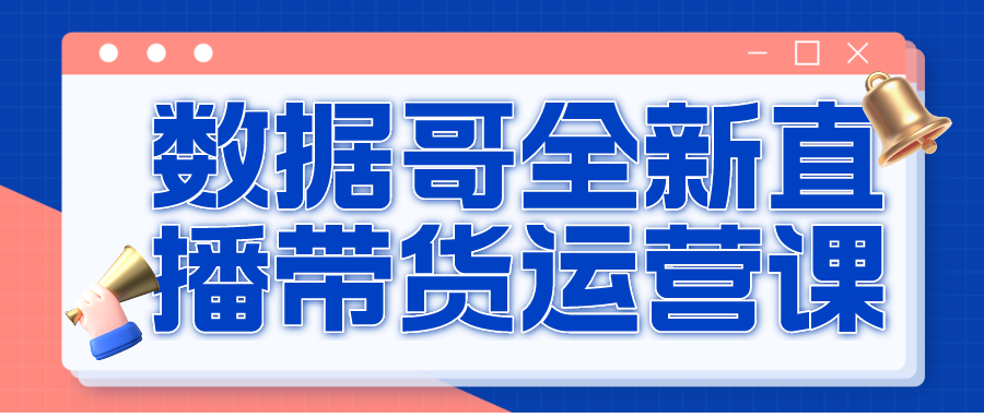数据哥全新直播带货运营课